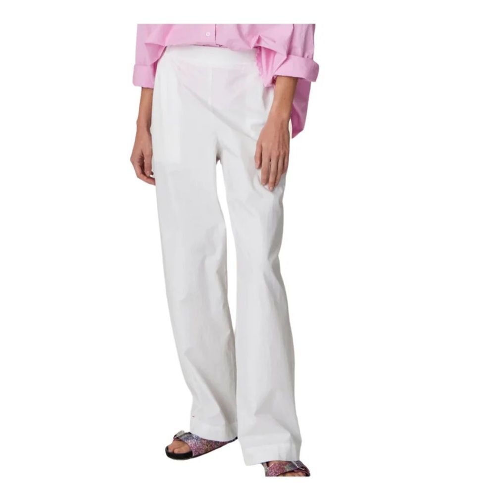 Xirena 100% Cotton Bright White Demsey Pant Cotton Pull On High Rise Small